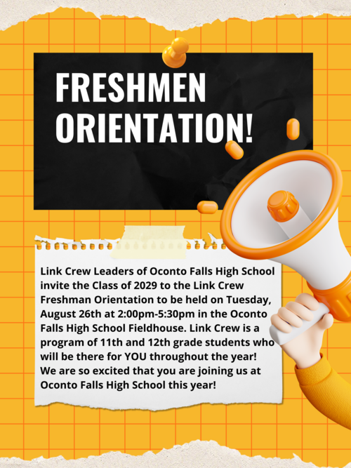 Attention Freshmen