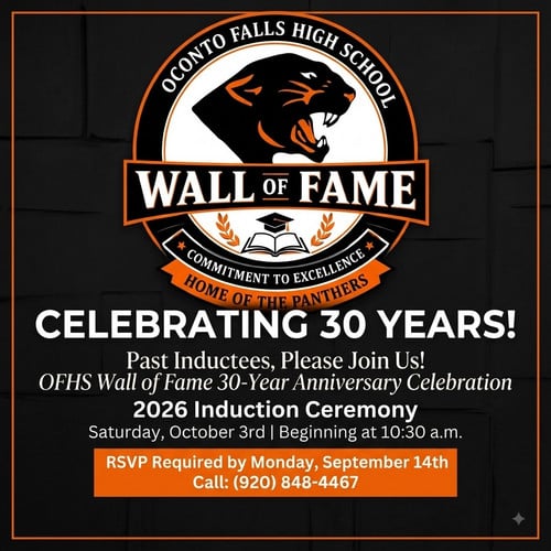 30 Yr Anniversary of the OFHS Wall of Fame