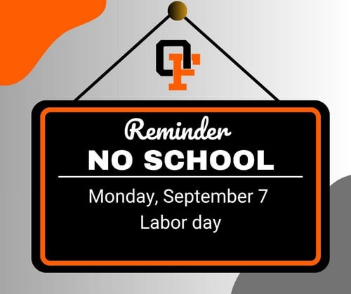 image with no school September 7 Labor Day