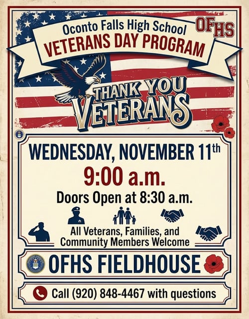 Veterans Day Program Flyer