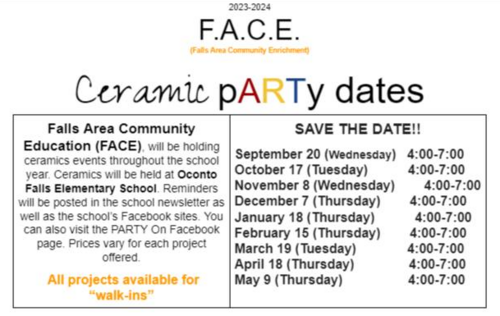 FACE CERAMIC PARTY